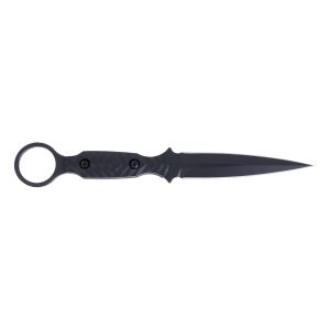 Toor Knives Specter R Fixed Blade Knife 4.25" Spear Point CPM-M4 Socom Black Blade G-10 Handle Black