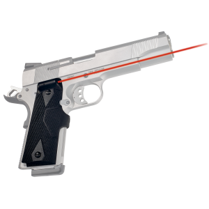 Crimson Trace Lasergrip Replacement Laser Grip for 1911 Government and Commander Full Size Pistols, Black - LG-401