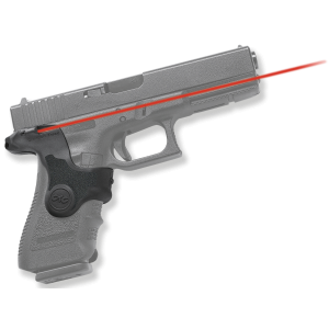 Crimson Trace Front Activation Laser Grip for Glock 17, 19, 22, 23, 31, 32 Gen 3 Pistols, Black - LG-417