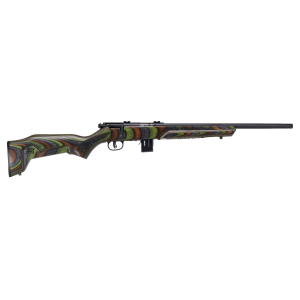 Savage 96636 Mark II Minimalist 17 HMR 10+1 18 Green Fixed Thumbhole Stock Matte Black Right Hand