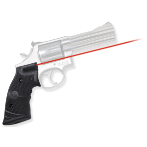 Crimson Trace Front Activation Laser Grip for Smith & Wesson K and L Frame Square Butt Revolvers, Black - LG-307