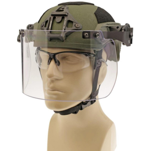 Paulson Manufacturing DK7-X .250AF-RC Anti-Fog Rail Mount Non-Ballistic Face Shield - Paulson Manufacturing