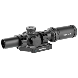 Truglo Omnia Tactical 1-4x24mm Duplex Mil-Dot 30mm Tube Illuminated Black Hardcoat Anodized Finish TG8514TLR