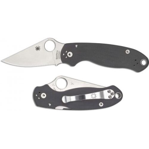 Spyderco C223GPDGY Para 3 Folding Knife 3 Maxamet Stonewashed Plain Blade