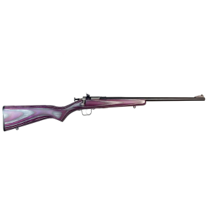 Crickett G2 Single Shot Youth Rifle 22 Long Rifle 16.125" Blued Barrel Black Frame Purple Laminate Monte Carlo Stock