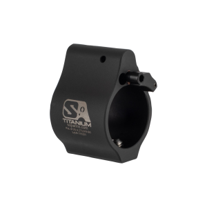Ar-15 Solid Adjustable Gas Block - Ar-15 Solid Titanium Adjustable Gas Block .875'''' Black