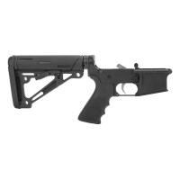 Anderson Manufacturing AM-15 Complete AR-15 Lower Receiver - Black Hogue Grip & Stock