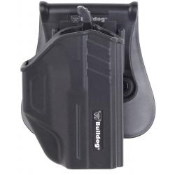 Bulldog TR-G17 Thumb Release Holster for Glock 17/22/31 w/ Mag Pouch, Right