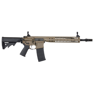 LWRC International Individual Carbine SPR .223 Rem/5.56 Semi-Automatic AR-15 Rifle, Patriot Brown - ICR5PBC14PSP