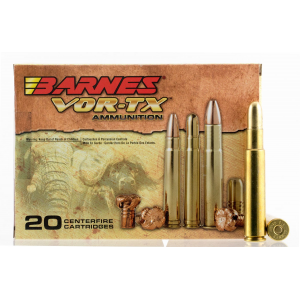 Barnes Bullets VOR-TX Safari 400 gr Round Nose Banded Solid .416 Rigby Ammo, 20/box - 22035