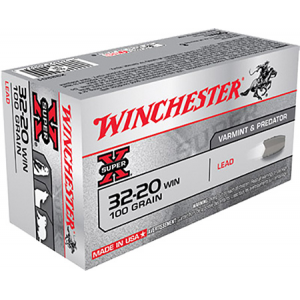 Winchester 32-20 Winchester 100gr LRN Super X Ammunition 50rds - X32201
