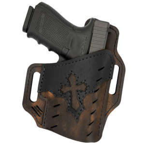 Versacarry Underground Guardian Arc Angel Size 2 Right Hand OWB Holster, Distressed Brown - UGA2BRN