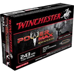Winchester 243 100gr PowerMax Bonded Ammunition 20rds - X2432BP