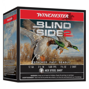 Winchester Blind Side 2 12 Gauge 3.50" #2 1.62 oz - 25rds - XBS12L2