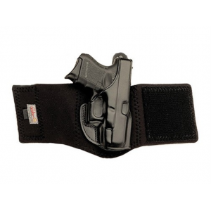 Galco Ankle Glove Right Hand for Glock 26, 27, 33 Black Leather AG286