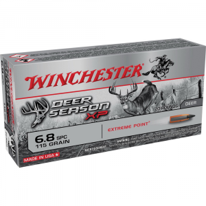 Winchester Deer Season XP 6.8mm Rem SPC 115 gr Extreme Point Ammo, 20/Box - X68SPCDS