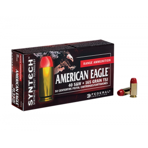 American Eagle 40 S&W 165gr TSJ (Total Synthetic Jacket) Ammunition 50rds - AE40SJ1