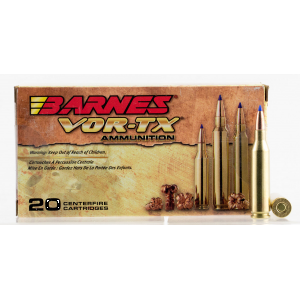 Barnes Bullets VOR-TX 80 gr Tipped TSX Boat Tail .243 Win Ammo, 20/box - 21522