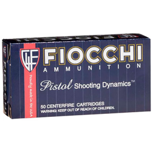 Fiocchi Shooting Dynamics 148 gr Semi-Jacketed Hollow Point .38 Spl Ammo, 50/box - 38E