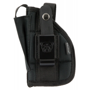 Bulldog Cases Extreme Size 19 Ambidextrous Hand 2.5" to 3.75" Ruger LC9 Compact Autos Outside-The-Waistband Holster w/ Clam Shell Packaging, Textured Black - FSN-19C