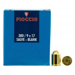 Fiocchi .380 Rimmed Short Blank Ammo, 50/box - 380BLANK