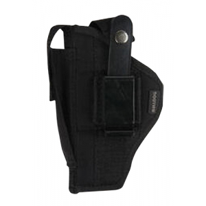 Bulldog Cases Extreme Size 19 Ambidextrous Hand 2" S&W Body Guard Mini Semi-Autos Outside-The-Waistband Holster w/ Clam Shell Packaging, Black - FSN-19SC