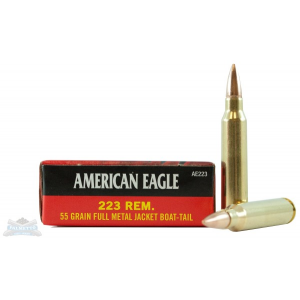 American Eagle .223 Rem 55gr FMJ Ammunition, 20 Rounds - AE223