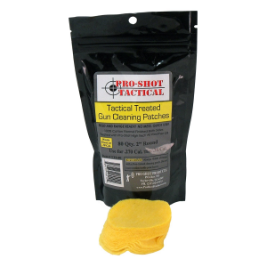 Pro-Shot Treated Gun Cleaning Patches - 2" - TT2-80