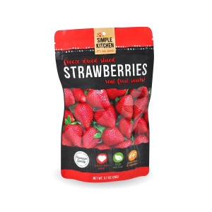 Wise Foods Simple Kitchen Freeze Dried Strawberries, Single Pouch - SK-05-006
