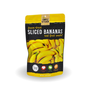 Wise Foods Simple Kitchen Freeze Dried Bananas, Single Pouch - SK-05-007