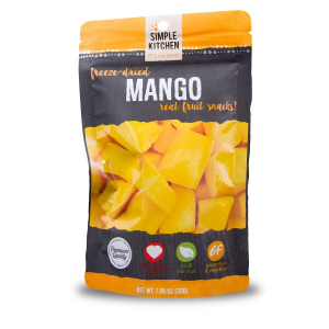 Wise Foods Simple Kitchen Freeze Dried Mangos, Single Pouch - SK05-911