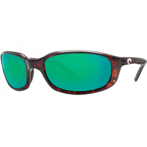 Costa Brine - Tortoise Shell Frame Green Mirror 580P Lens Sunglasses - BR 10 OGMP