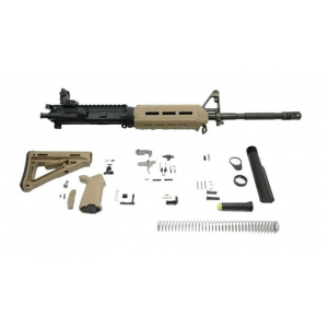 PSA 16" Carbine-Length 5.56 NATO 1/7 Nitride MOE EPT Freedom Rifle Kit with Rear MBUS, Flat Dark Earth