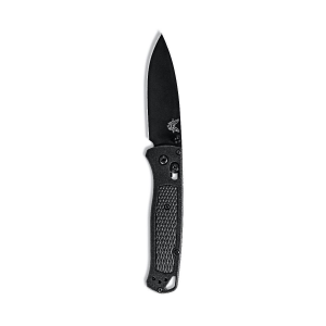 Benchmade Bugout Plain Drop Point Folding Knife, Black - 535BK-2