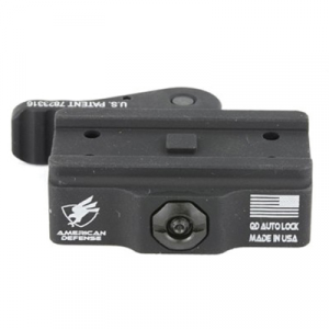 American Defense QR Low Mount Fits Aimpoint Micro T-1, Black - AD-T1-L