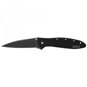 Kershaw Leek Modified Drop Point Folder Knife, 3", Black - 1660CKT