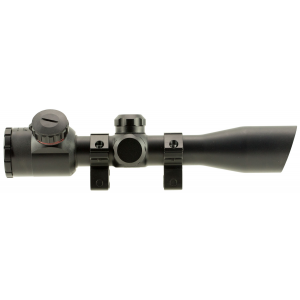 TruGlo Compact Crossbow 4x32mm Dual Illuminated Red/Green Range Finding Rifle Scope w/ Ring - TG8504B3L
