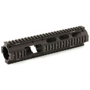 Leapers UTG Model 415 Quad Rail Fits AR Rifles Carbine Length with Front Extension Black - MTU015