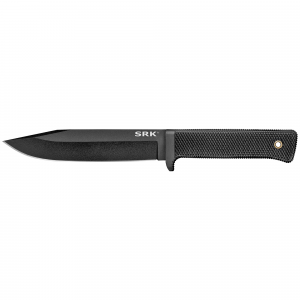 Cold Steel SRK Fixed Blade Knife, SK-5 with Black Tuff-Ex Finish, Plain Edge, 6" Blade