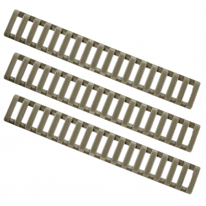 ERGO 18-Slot Ladder LowPro Rail Cover 3 Pack, Coyote Brown - 4373-3PK-CB