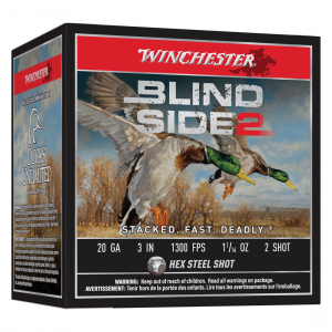 Winchester Blind Side 2 20 Gauge 3" #2 1.06 oz - 25rds - XBS2032