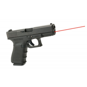 LaserMax Red Guide Rod Laser for Glock 19 Gen 4 Pistols, Black - LMS-G4-19