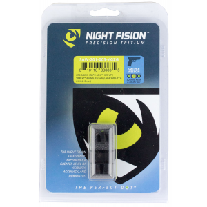 Night Fision Night Sight Set for Smith & Wesson M&P M2.0, SD9 VE Pistols, Green with Yellow Square Front, Green with Black Square Rear - SAW-201-003-YGZG