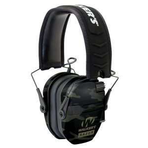 Walkers Game Ear Razor Slim Shooting 23 dB Over the Head Electronic Folding Earmuff, -