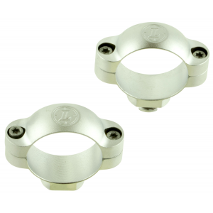 Leupold 1.18" Medium Steel 2-Piece Standard Extended Scope Ring, Silver - 52494