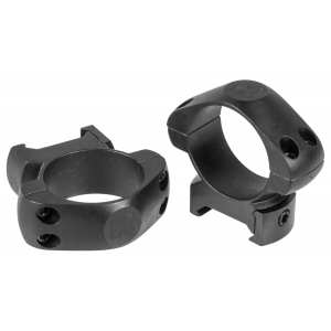 Konus USA 30mm Medium Steel 2-Piece Scope Ring, Black - 7404