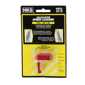 HKS Ruger MK I/MK II .22lr Plastic Magazine Speedloader, Red - 22R