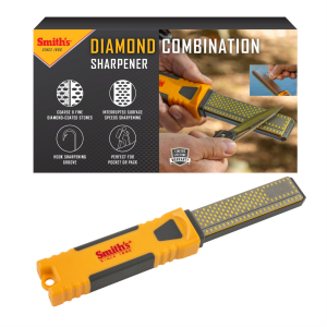 Smith's Diamond Combination Knife Sharpener, Yellow - DCS4
