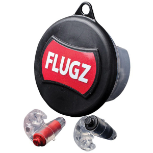 Otis Flugz 21 dB Inside the Ear Formble Earplugs, Black/Red - FG-FL-1C
