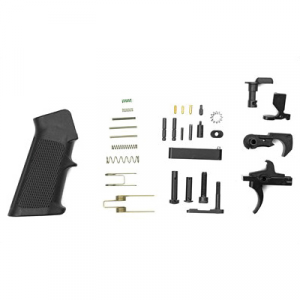 LBE Unlimited .223/5.56 AR-15 Lower Parts Kit With Trigger Guard And Pistol Grip, Black - AR15LPKT